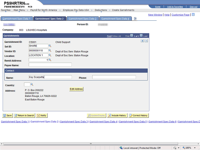 Screen image of this step