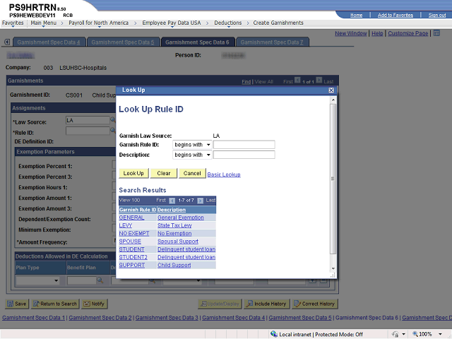 Screen image of this step