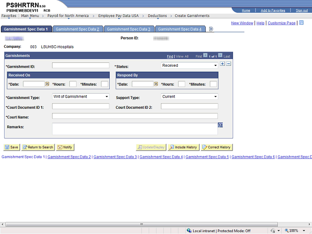 Screen image of this step