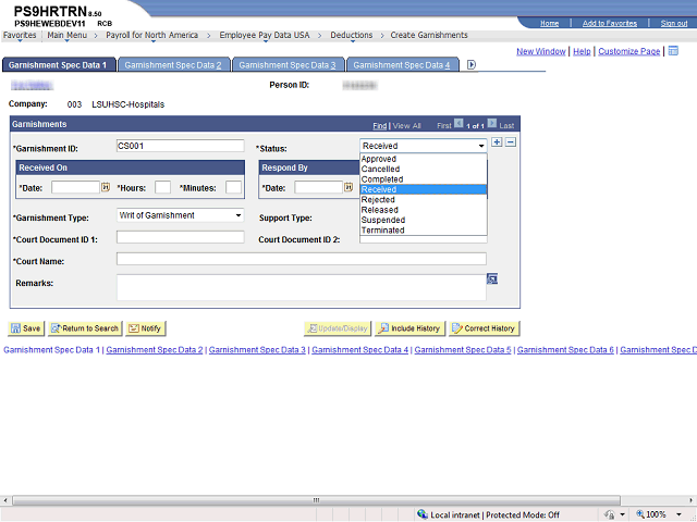 Screen image of this step