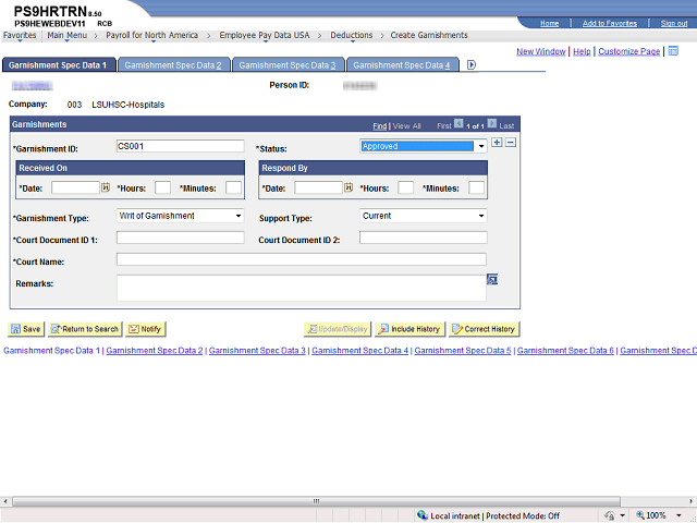 Screen image of this step