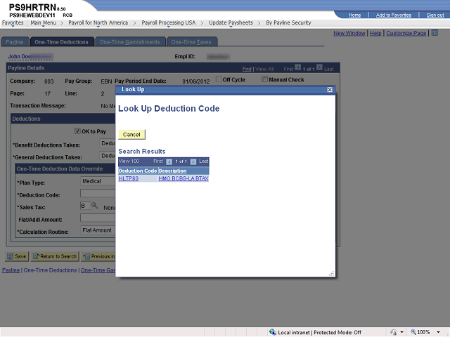 Screen image of this step