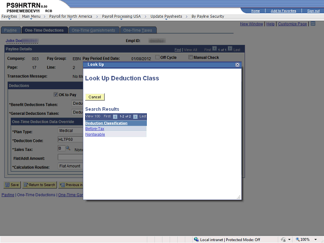 Screen image of this step