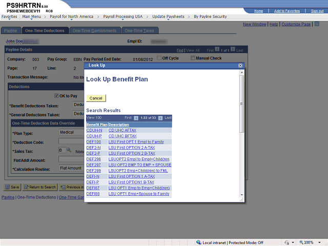 Screen image of this step