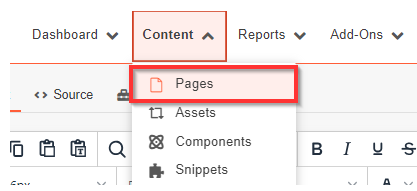 Content> Pages
