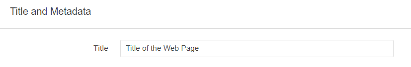 Page Title Page Properties Screenshot